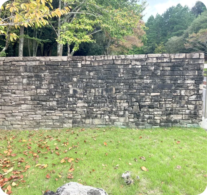 外屏の高圧洗浄作業 before