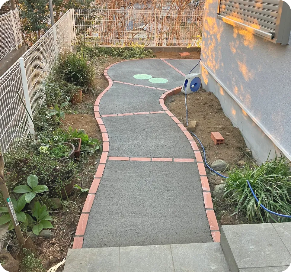 お庭の外構工事 after