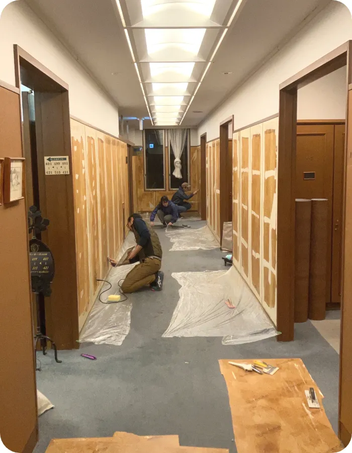 ゴルフ場の内装工事 before